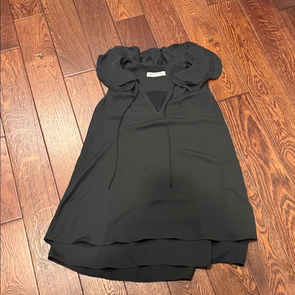 Amanda Uprichard Black Ruffled Dress